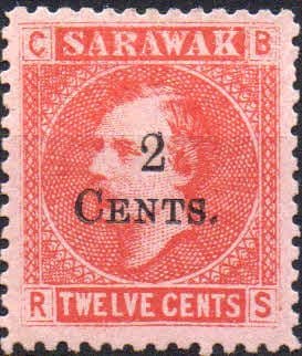 Sarawak 1889 SG 33 Sir Charles Brooke Surcharged Fine Mint