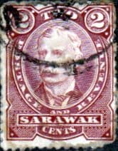 Sarawak 1895 SG  28c Sir Charles Brooke Used