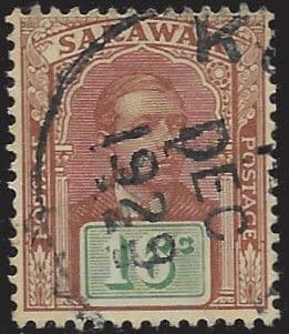 Sarawak 1918 SG  57 Sir Charles Vyner Brooke Head Fine Used