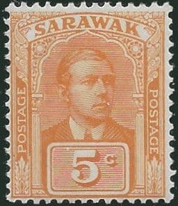 Sarawak 1922 SG  66 Sir Charles Vyner Brooke Head Fine Mint