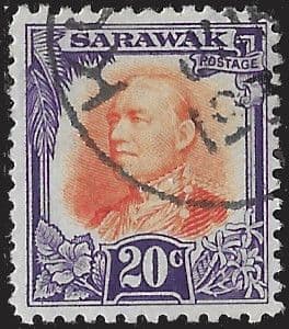 Sarawak 1932 Sir Charles Vyner Brooke Head SG 101 Fine Used