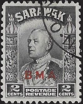 Sarawak 1945 British Military Administration Overprint SG 127 Fine Used