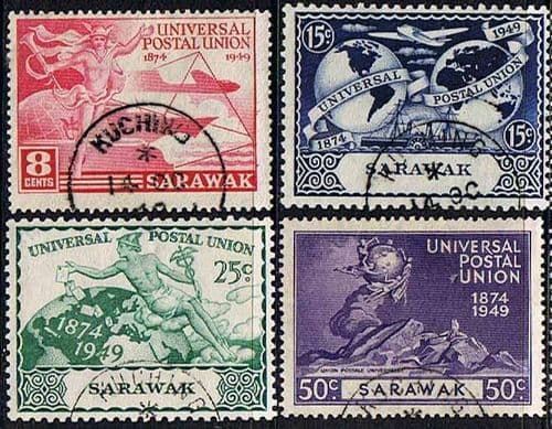 Sarawak 1949 Universal Postal Union Set Fine Used