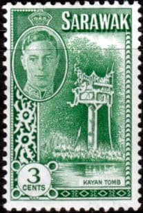 Sarawak 1950 SG 173 Kayan Tomb Fine Mint