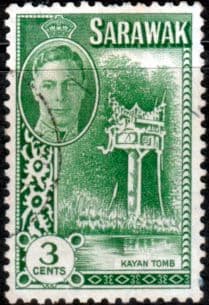 Sarawak 1950 SG 173 Kayan Tomb Fine Used