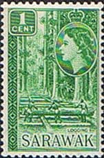Sarawak 1955 SG 188 Logging Fine Mint