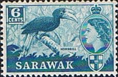 Sarawak 1955 SG 191 Hornbill Bird Fine Mint