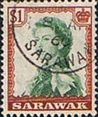 Sarawak 1955 SG 200 Queen Elizabeth II Painting Annigoni Fine Used