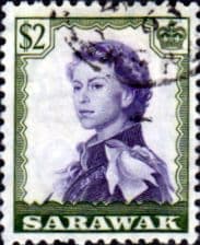 Sarawak 1955 SG 201 Queen Elizabeth II Painting Annigoni Fine Used