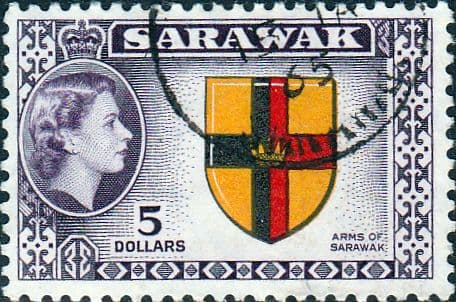 Sarawak 1955 SG 202 Queen Elizabeth II Arms Fine Used