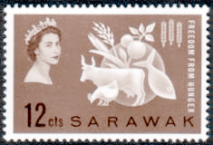 Sarawak 1963 Freedom From Hunger Fine Mint