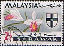 Sarawak 1965 Flowers Orchids SG 213 Fine Used