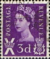 Scotland 1958 Queen Elizabeth II SG S 1pb Fine Used