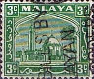 Selangor 1935 Mosque at Klang SG 71 Fine Used