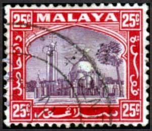 Selangor 1935 Mosque at Klang SG 79 Fine Used