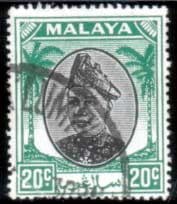 Selangor 1949 Sultan Sultan Hisam-ud-Din Alam Shah SG 101 Fine Used