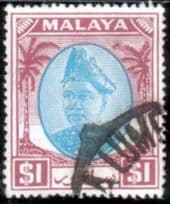 Selangor 1949 Sultan Sultan Hisam-ud-Din Alam Shah SG 108 Fine Used