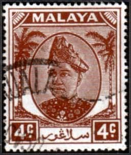 Selangor 1949 Sultan Sultan Hisam-ud-Din Alam Shah SG 93 Fine Used