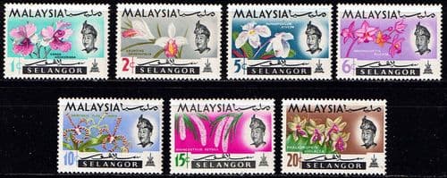 Selangor 1965 Flowers Orchids Set Fine Mint