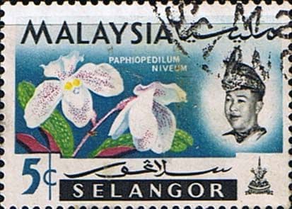 Selangor 1965 Flowers Orchids SG 138 Fine Used