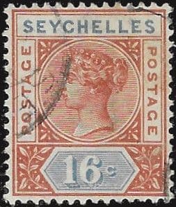 Seychelles 1890 Queen Victoria SG 6 Fine Used
