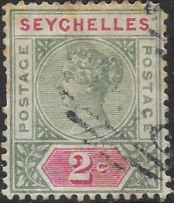 Seychelles 1890 Queen Victoria SG  9 Fine Used