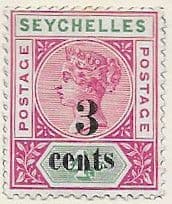 Seychelles 1893 Queen Victoria SG 15 Surcharged Fine Mint