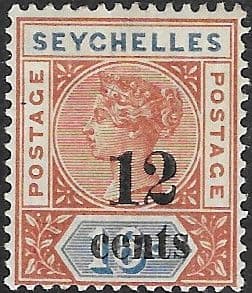 Seychelles 1893 Queen Victoria SG 17 Surcharged Fine Mint