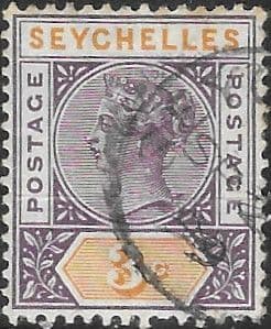 Seychelles 1893 Queen Victoria SG 22 Fine Used