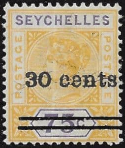 Seychelles 1902 Queen Victoria SG 42 Surcharged Fine Mint