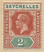Seychelles 1921 King George V SG 98 Fine Mint