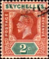 Seychelles 1921 King George V SG 98 Fine Used