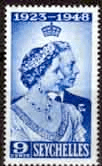 Seychelles 1948 King George VI Royal Silver Wedding SG 152 Fine Mint