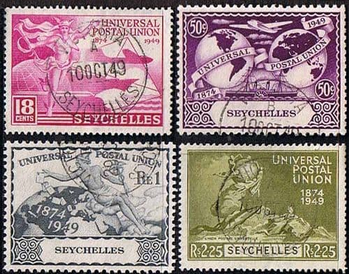 Seychelles 1949 Universal Postal Union Set Fine Used