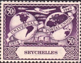 Seychelles 1949 Universal Postal Union SG 155 Fine Mint