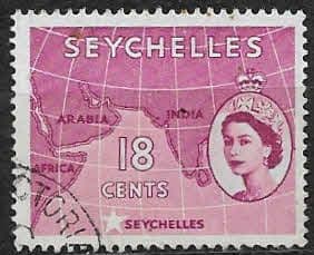 Seychelles 1954 Queen Elizabeth II SG 178 Fine Used