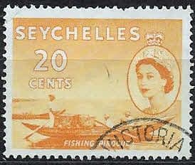 Seychelles 1954 Queen Elizabeth II SG 179 Fine Used