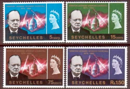 Seychelles 1966 Churchill Set Fine Mint