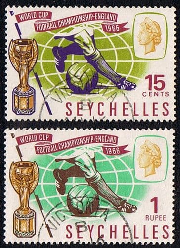 Seychelles 1966 Football World Cup Set Fine Used