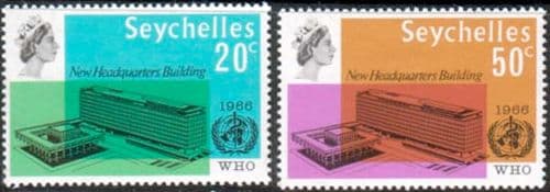 Seychelles 1966 World Health Organisation Set Fine Mint