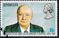 Seychelles 1974 Churchill Centenary SG 331 Fine Used