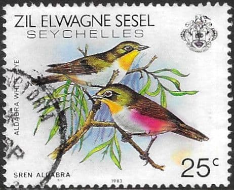 Seychelles Zil Eloigne Sesel 1983 Birds SG 57 Fine Used