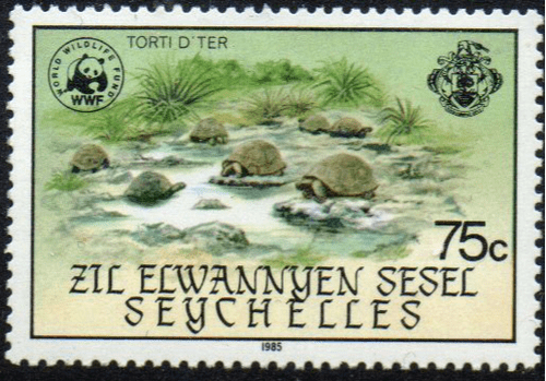 Seychelles Zil Eloigne Sesel 1985 Giant Tortoises of Aldabra SG 121 Fine Mint