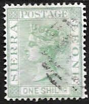 Sierra Leone 1876 Queen Victoria SG 22 Fine Used