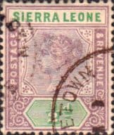 Sierra Leone 1896 Queen Victoria SG 41 Fine Used