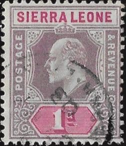 Sierra Leone 1903 King Edward VII SG  74 Fine Used