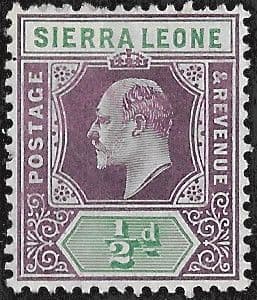 Sierra Leone 1904 King Edward VII SG  86 Fine Mint