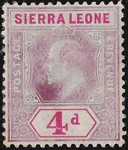 Sierra Leone 1904 King Edward VII SG  92 Fine Mint