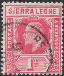 Sierra Leone 1907 King Edward VII SG 100 Fine Used