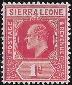 Sierra Leone 1907 King Edward VII SG 100a Fine Mint